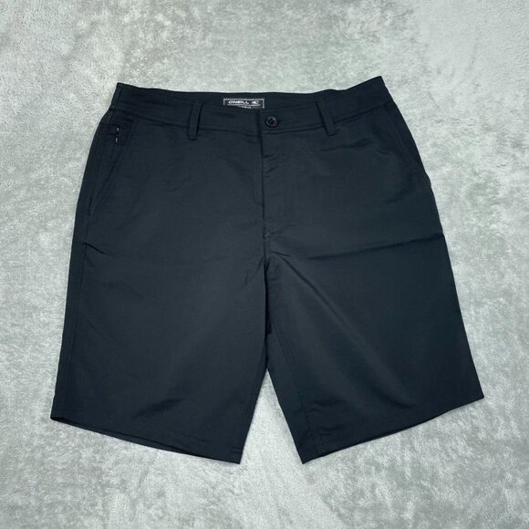 ONeill Hybrid Mens Black Shorts Size 32 Lightweight Casual Design a1110 - Picture 1 of 6